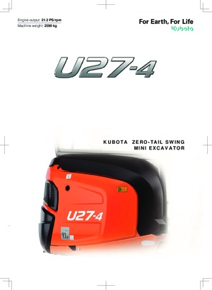 Miniexcavadoras Kubota U27-4 NGL
