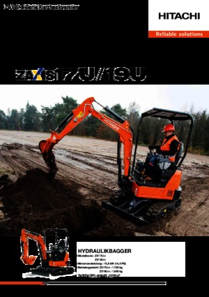 Miniexcavadoras Hitachi ZX19U-5