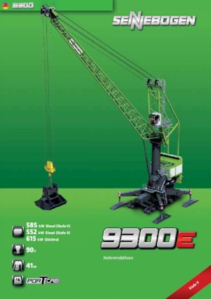 Grúas móviles - Pluma de celosía Sennebogen 9300e HMC