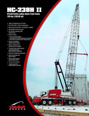 Grúas móviles - Pluma de celosía Link-Belt HC-238H II