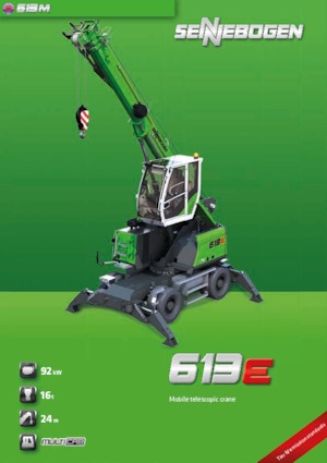 Grúas móviles - Pluma telescópica Sennebogen 613 M