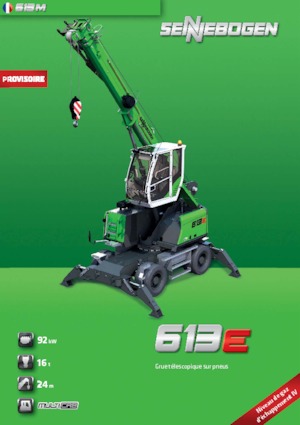 Grúas móviles - Pluma telescópica Sennebogen 613 M