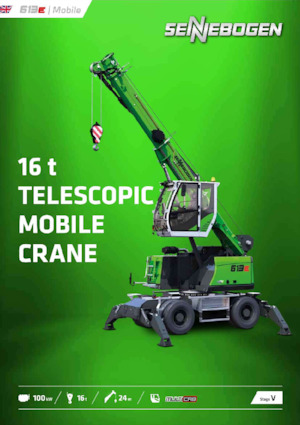 Grúas móviles - Pluma telescópica Sennebogen 613E