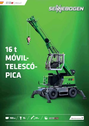 Grúas móviles - Pluma telescópica Sennebogen 613E
