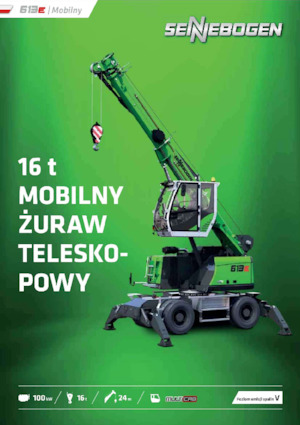 Grúas móviles - Pluma telescópica Sennebogen 613E