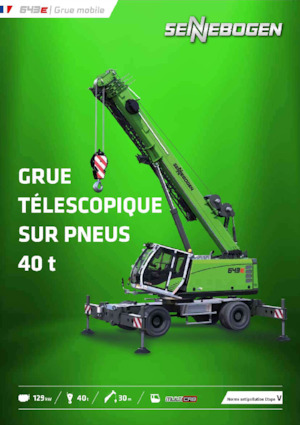 Grúas móviles - Pluma telescópica Sennebogen 643E