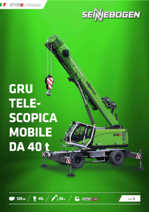 Grúas móviles - Pluma telescópica Sennebogen 643E