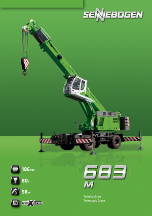 Grúas móviles - Pluma telescópica Sennebogen 683 M