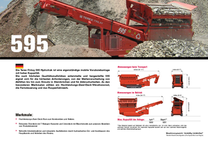 Platas cribadoras móviels Terex-Finlay 595 Hydratrak