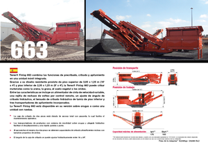 Platas cribadoras móviels Terex-Finlay 663 Supertrak