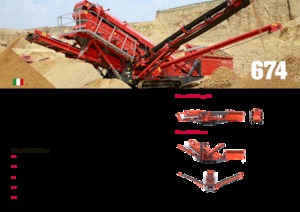 Platas cribadoras móviels Terex-Finlay 674