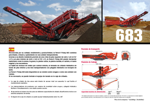 Platas cribadoras móviels Terex-Finlay 683 Supertrak