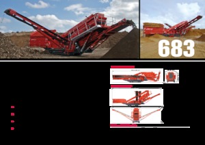 Platas cribadoras móviels Terex-Finlay 683