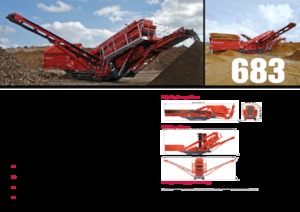 Platas cribadoras móviels Terex-Finlay 683