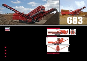 Platas cribadoras móviels Terex-Finlay 683