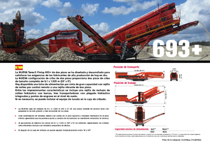 Platas cribadoras móviels Terex-Finlay 693 Supertrak