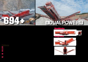 Platas cribadoras móviels Terex-Finlay 694+ Hybrid