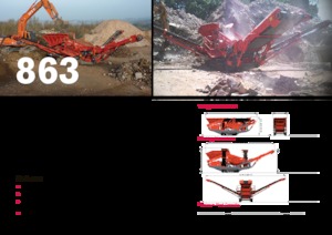 Platas cribadoras móviels Terex-Finlay 863+