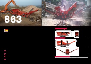 Platas cribadoras móviels Terex-Finlay 863+