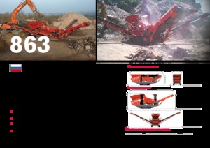 Platas cribadoras móviels Terex-Finlay 863+