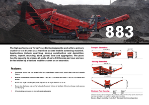 Platas cribadoras móviels Terex-Finlay 883 Reclaimer