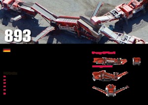 Platas cribadoras móviels Terex-Finlay 893