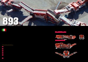 Platas cribadoras móviels Terex-Finlay 893