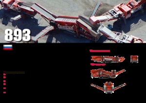 Platas cribadoras móviels Terex-Finlay 893