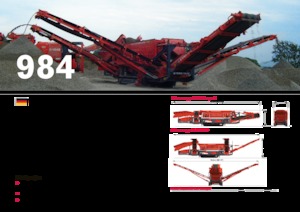 Platas cribadoras móviels Terex-Finlay 984