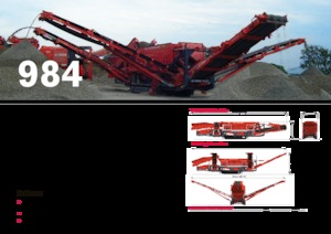 Platas cribadoras móviels Terex-Finlay 984