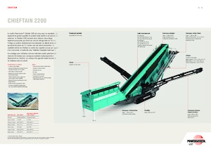 Platas cribadoras móviels Powerscreen Chieftain 2200