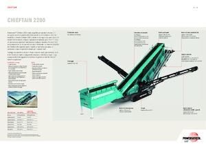 Platas cribadoras móviels Powerscreen Chieftain 2200