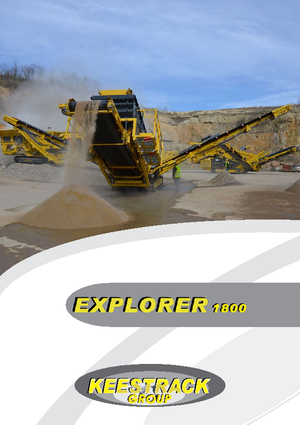 Platas cribadoras móviels Keestrack Explorer 1800