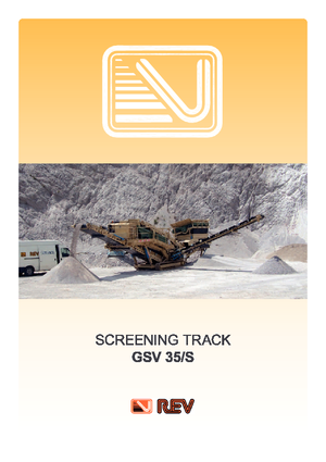 Platas cribadoras móviels REV GSV 35 S