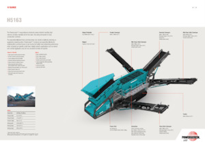 Platas cribadoras móviels Powerscreen H5163
