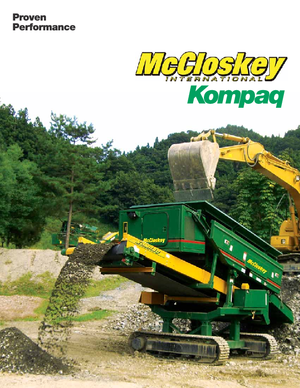 Platas cribadoras móviels McCloskey Kompaq