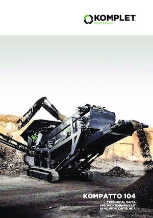 Platas cribadoras móviels Komplet KOMPATTO 104