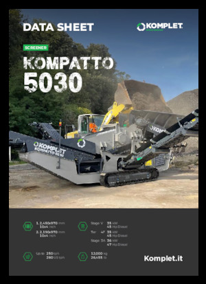 Platas cribadoras móviels Komplet KOMPATTO 5030