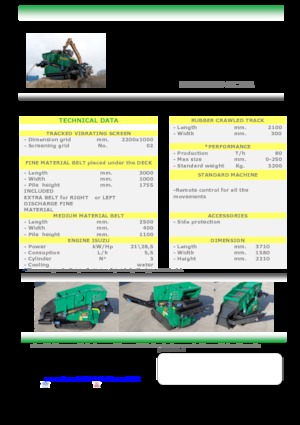 Platas cribadoras móviels Komplet Kompatto SC 221 