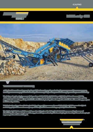 Platas cribadoras móviels Pilot Crushtec MAXIscalp 600