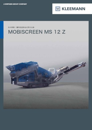 Platas cribadoras móviels Kleemann MS 12 Z