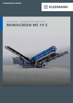 Platas cribadoras móviels Kleemann MS 19 Z