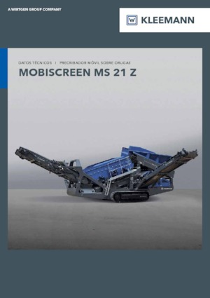 Platas cribadoras móviels Kleemann MS 21 Z