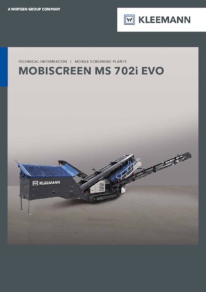 Platas cribadoras móviels Kleemann MS 702i EVO