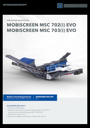 Platas cribadoras móviels Kleemann MSC 703i EVO