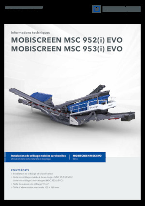 Platas cribadoras móviels Kleemann MSC 953i EVO