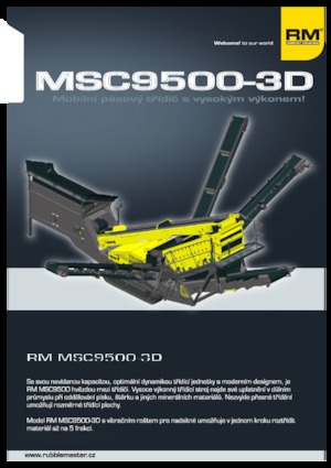 Platas cribadoras móviels Rubble Master MSC9500-3D