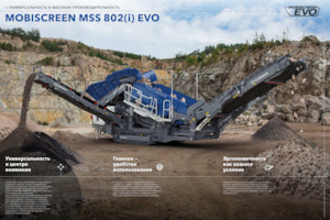 Platas cribadoras móviels Kleemann MSS 802(i) EVO