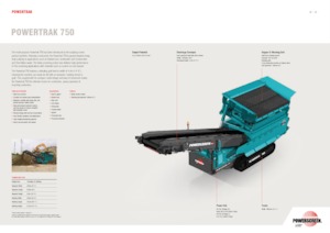 Platas cribadoras móviels Powerscreen Powertrak 750