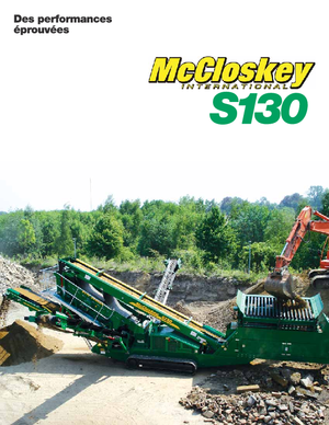 Platas cribadoras móviels McCloskey S130 3-Deck